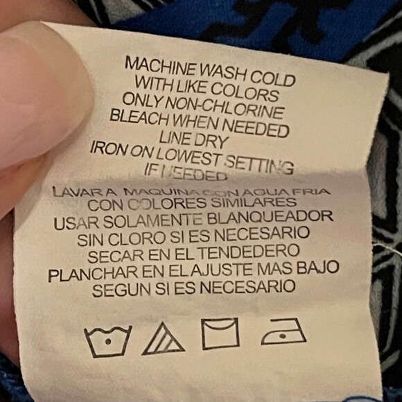 GIBSON*LATIMER Bright colors with ties at neck! Size Medium - Picture 7 of 7